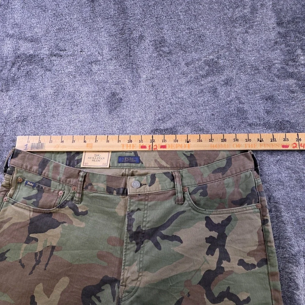 Polo Ralph Lauren Sullivan Slim Camo Jeans Mens 40x32 Camouflage Pony Hunting